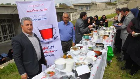 برگزاری جشنواره غذای سالم درروستای بالسین درشهرستان میانه 