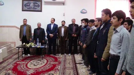 مراسم زنگ سلامت در دبیرستان  شاهد صادقی پور شهرستان میانه