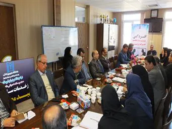 برگزاری جلسه درون بخشی هفته سلامت 96 در شبکه بهداشت و درمان میانه